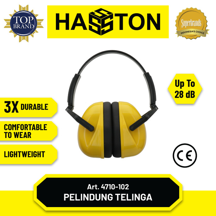 Hasston Tutup Kuping / Pelindung Telinga Kerja / Earmuff (4710-101)