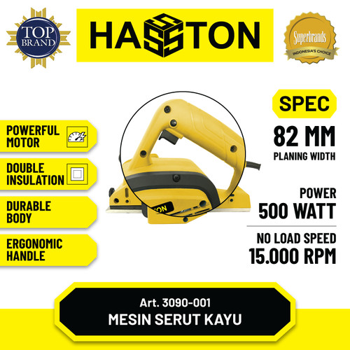 Hasston Mesin Serut Kayu 82mm / Planer / Mesin Serkel (3090-001)