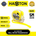Hasston Rol Meter Transparan 5m x 19mm / Tape Measure (3420-032)
