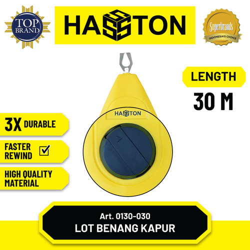 Hasston Penggaris Benang / Chalk Line 30m (0130-030)