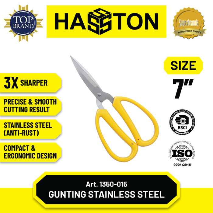 Hasston Gunting Yumace Stainless Steel 7" / Gunting Kodok (1350-015)