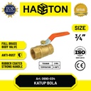 Hasston Ball Valve Kuningan/Katup Bola Kuningan / Stop Kran Air (0690)