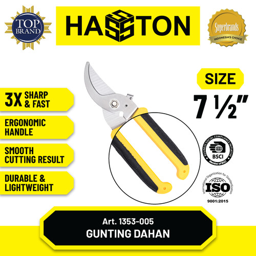 Hasston Gunting Bunga Stainless Steel 8" / Gunting Tanaman (1353-005)
