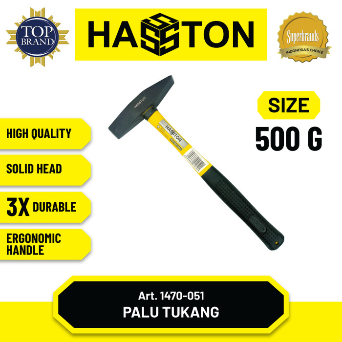 Hasston Hammer Ketok Karat Gg. Fiber 500gr / Palu Chipping (1470-051)
