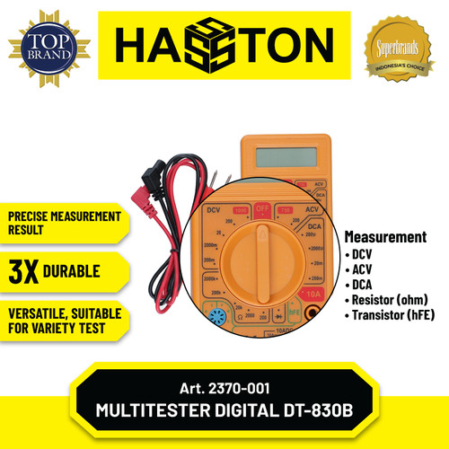 Hasston Multi Tester Digital DT830B / Digital Multitester (2370-001)