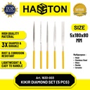 Hasston Kikir Emas Diamond File Set 5 Pcs / Kikir Permata (1633-001)