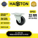 Hasston Roda Gepeng 25mm 1Set / Roda Kastor / Caster Wheel (3361-025)