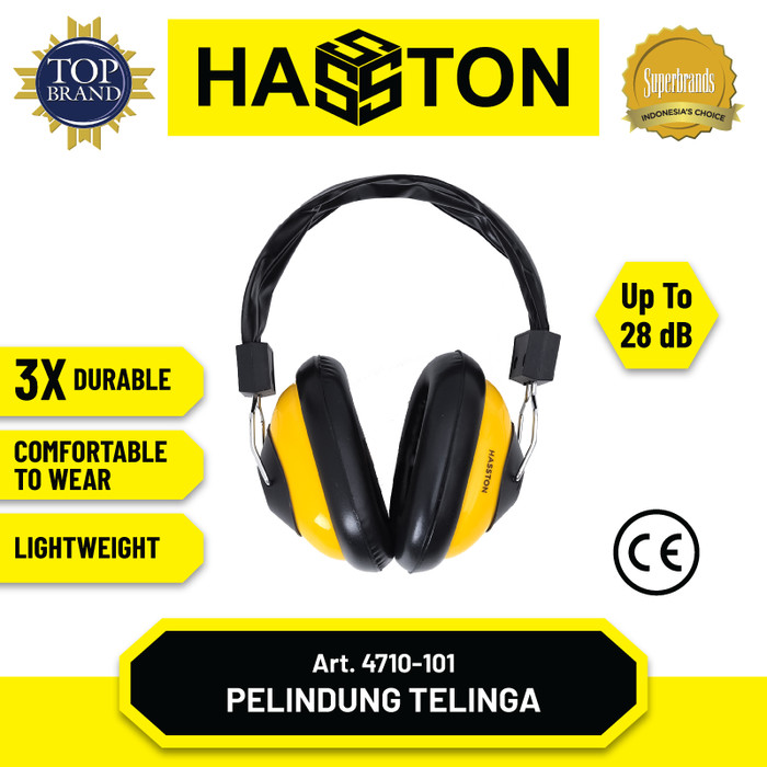 Hasston Tutup Kuping / Pelindung Telinga Kerja / Earmuff (4710-101)