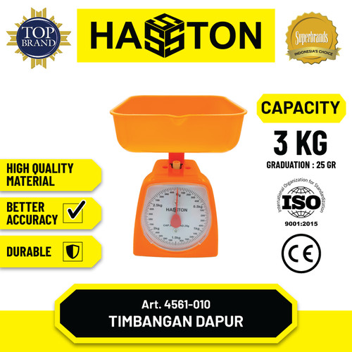 Hasston Timbangan Kue 3Kg / Timbangan Dapur 3Kg (4561-010)