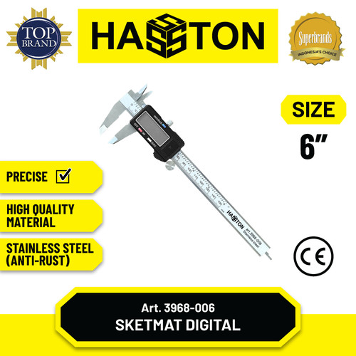 Hasston Sketmat Digital 6" / Jangka Sorong Digital (3968-006)
