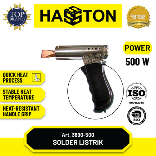 Hasston Solder Listrik Handle Plastik 500 Watt (3890-500)
