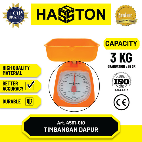 Hasston Timbangan Kue 3Kg / Timbangan Dapur 3Kg (4561-010)