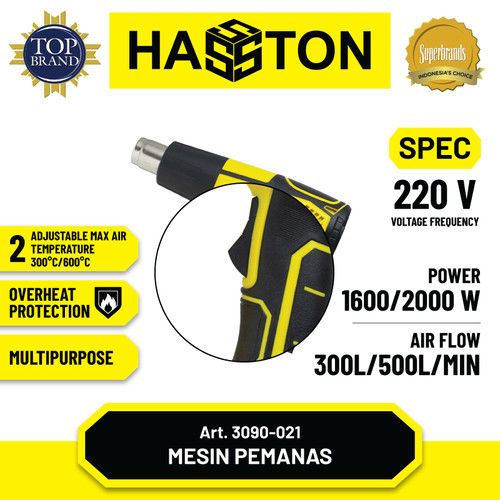 Hasston Mesin Pemanas 2-Temp / Heat Gun / Hot Air Gun (3090-021)