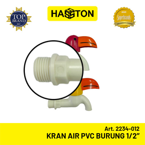 Hasston Kran Air PVC Kepala Burung 1/2'' / Keran Plastik (2234-012)