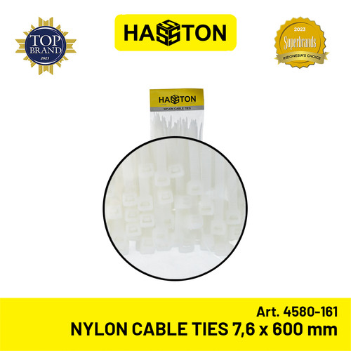 Hasston Nylon Cable Ties 7.6 x 600 mm / Kabel Tis Hitam (4580-161)