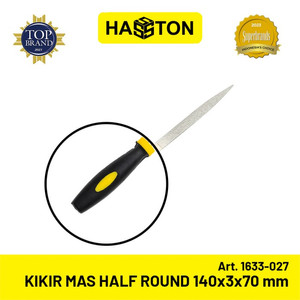 Hasston Kikir Emas Diamond Permata Half Round 140x3x70 mm (1633-027)