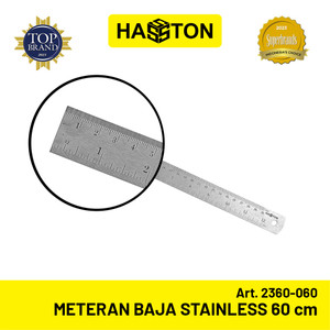 Hasston Meteran Baja Stainless 60cmx1.0mm / Penggaris Baja (2360-060)