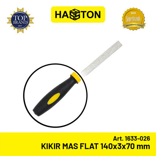 Hasston Kikir Emas Diamond Permata Flat 140x3x70 mm (1633-026)