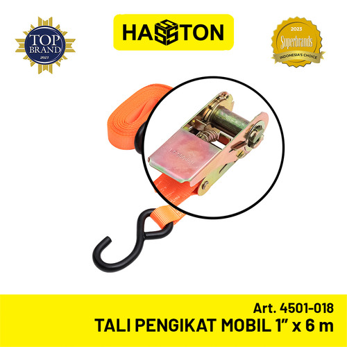 Hasston Tali Pengikat Mobil 1"x6m / Ratchet Tie Down Strap (4501-018)
