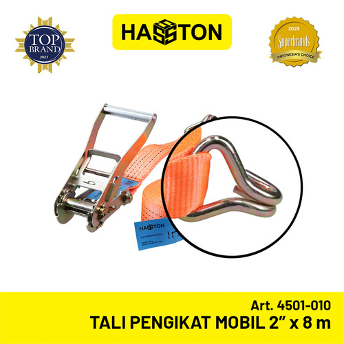 Hasston Tali Pengikat Mobil 2”x8m / Ratchet Tie Down Strap (4501-010)