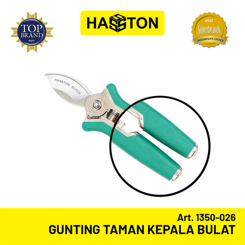 Hasston Gunting Taman Kepala Bulat 6" (1350-026)