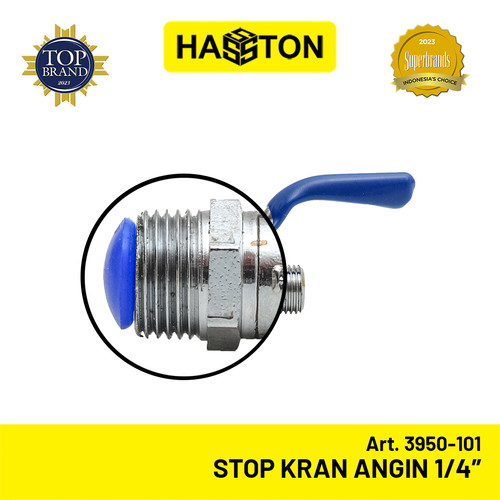 Hasston Stop Kran Angin 1/4'' / Stop Kran Kompresor (3950-101)