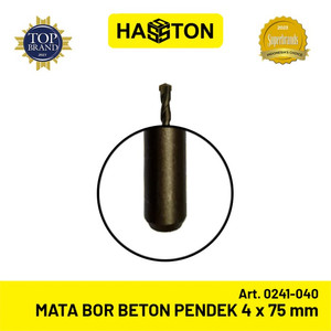 Hasston Mata Bor Beton Pendek 4mm x 75mm / Drill Bit (0241-040)