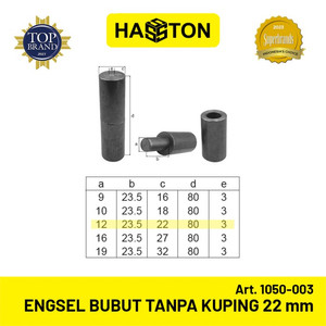 Hasston Engsel Bubut 22mm / Engsel Pagar / Engsel Pintu (1050-003)