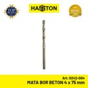 Hasston 4mm Mata Bor Beton Pendek Tembus Plat (0242-004)