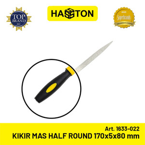 Hasston Kikir Emas Diamond Permata Half Round 170x5x80 mm (1633-022)