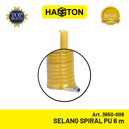 Hasston Selang Spiral PU 6m / Selang Angin Kompresor (3650-006)