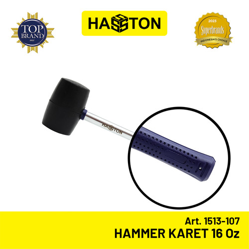 Hasston Hammer Karet Gagang Besi 16 oz / Palu Karet (1513-107)