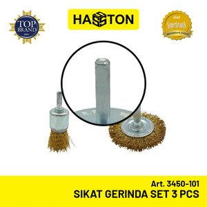 Hasston Sikat Baja Gerinda Set 3 pcs / Mini Cup Brush Wire (3450-101)