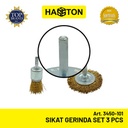 Hasston Sikat Baja Gerinda Set 3 pcs / Mini Cup Brush Wire (3450-101)