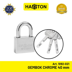 Hasston Gembok Chrome 40mm / Gembok Rumah / Safety Padlock (1092-021)