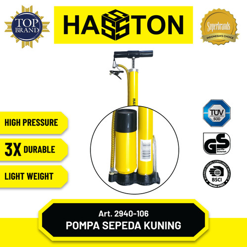Hasston Pompa Sepeda Tabung With Meter (2940-106)