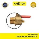 Hasston Stop Kran Angin 1/4'' / Kran Kompresor Kuningan (3950-100)