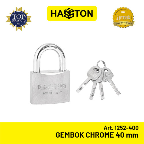 Hasston Gembok Chrome 40mm / Padlock Heavy Duty (1252-400)