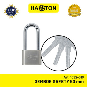 Hasston Gembok Satin Leher Panjang 50mm / Safety Padlock (1092-018)