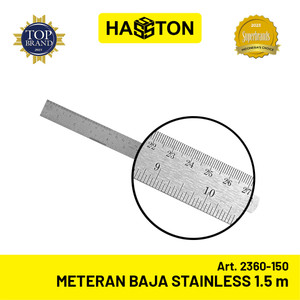Hasston Meteran Baja Stainless 1.mx1.5mm / Penggaris Baja (2360-150)