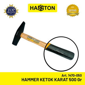 Hasston Hammer Ketok Karat Gg. Kayu 500gr / Palu Chipping (1470-050)