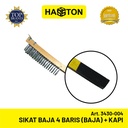 Hasston Sikat Baja 4 Baris + Kapi / Sikat Kawat / Wire Brush(3430-004)