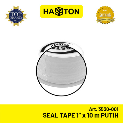 Hasston Seal Tape 1"x10m Putih / Seltip Pipa (3530-001)