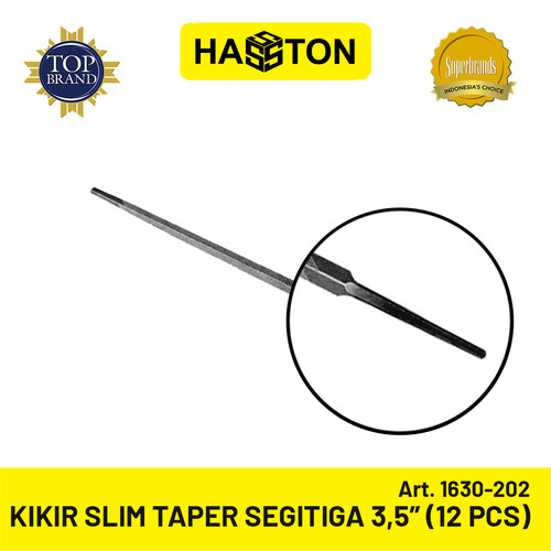 Hasston Kikir Slim Taper 3,5" Segitiga (12 Pcs) (1630-202)