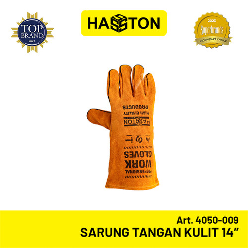 Hasston Sarung Tangan Kulit Coklat 14” / Safety Gloves (4050-009)