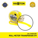 Hasston Rol Meter Transparan 3m x 19mm / Tape Measure (3420-031)