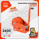 Hand Winch Auto Brake / Katrol Manual 2600 Lbs TOYO