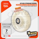 Nylon Steering Wheel / Roda Hand Pallet Nilon 180mm x 50mm 7" TOYO