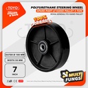 Polyurethane Steering Wheel / Roda Hand Pallet PU 180mm x 50mm 7" TOYO