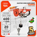 Mini Electric Hoist / Katrol Listrik 600/1200 Kg x 20 Meter TOYO